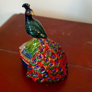 Peacock figurine
